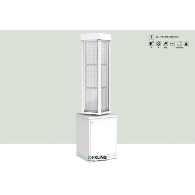 Vitrine 24079B LED beleuchtet
