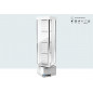 Vitrines 24573B LED éclairées, profilés chromés
