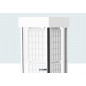 Vitrines 24949B LED éclairées, profilés chromés Vitrines 24949B LED éclairées, profilés chromés