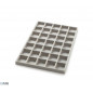 Inserts thermoformés 3065 avec 35 compartiments, entretoises hautes