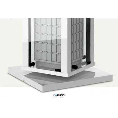 Tischvitrine 24982B LED beleuchtet