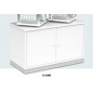 Doppel-Vitrine 24745B LED beleuchtet, verchromte Profile Doppel-Vitrine 24745B LED beleuchtet, verchromte Profile
