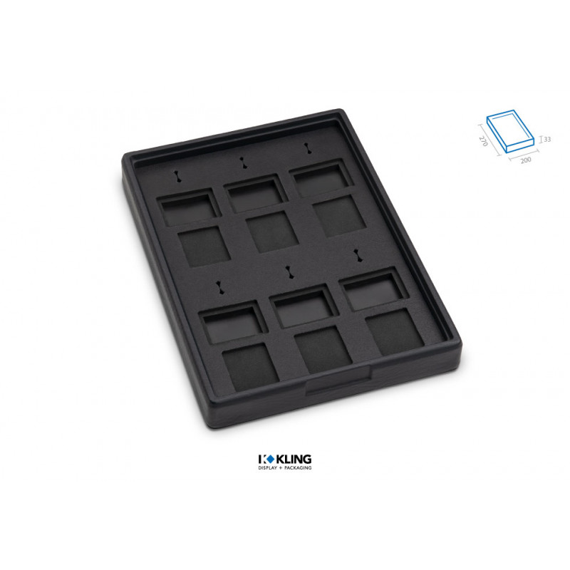 Set Tray RLD22A with 6 ring slots and 12 compartments