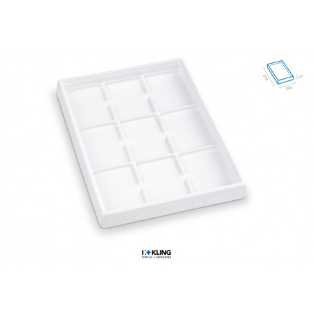 Tray RL9F/27  with 9 compartments, Rebra Extralight series