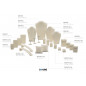 Mayfair Decoratieset 2 Ivoor (20-delig)