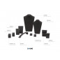 Mayfair Decoratieset 3 Antraciet (11-delig)