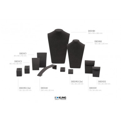 Mayfair Deko-Set 3 Anthrazit (11-teilig)