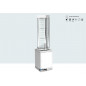 Vitrine 23817B2 LED beleuchtet, verchromte Profile