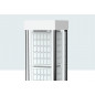 Vitrine 23817B2 LED beleuchtet, verchromte Profile