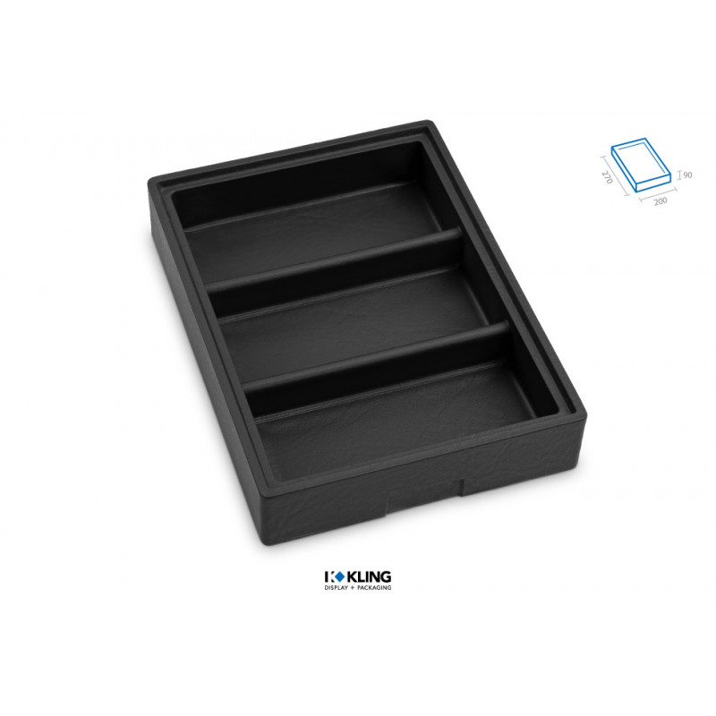 Tray RL30/90 2-piece with 3 compartments Rebra Extralight series