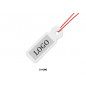 Standard thread label 0/97 white with red thread Standard thread label 0/97 white with red thread