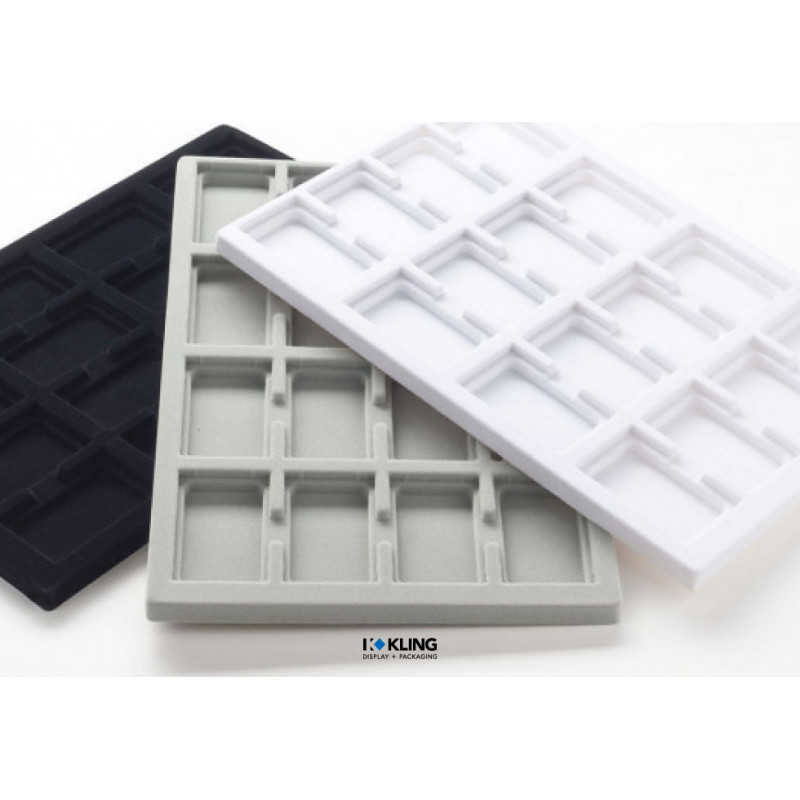 Vacuum-formed insert 3002V with 16 recessed compartments