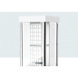 Vitrines 24573B LED verlicht, verchroomde profielen