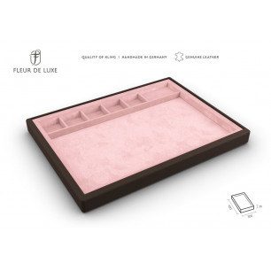 Vorlagetablett aus Echtleder mit Fächer Serie Versailles