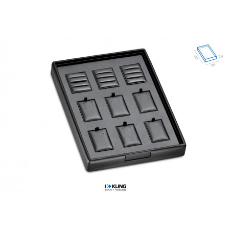 Set-Lade RLD33V mit 3 Triset-Ringbäckchen und 6 Fächern Serie Rebra Extralight