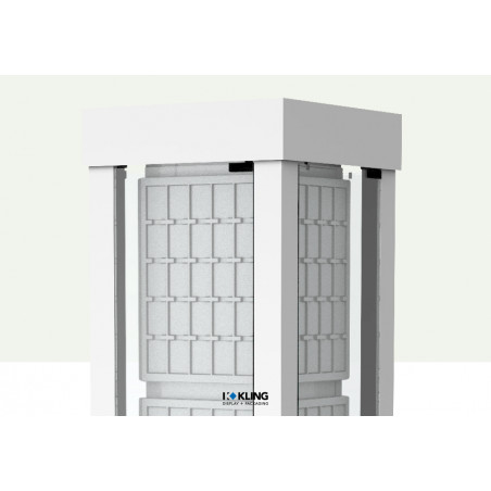 Tischvitrine 24982B LED beleuchtet, lackierte Profile
