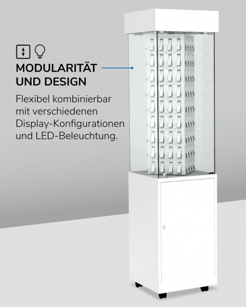 Vitrinen von Kling: Modulare Glasvitrinen & Standvitrinen für Juweliere