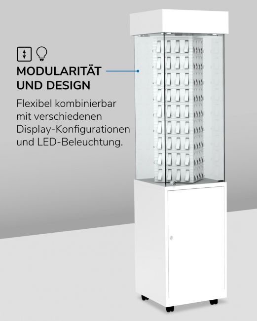Vitrinen von Kling: Modulare Glasvitrinen & Standvitrinen für Juweliere
